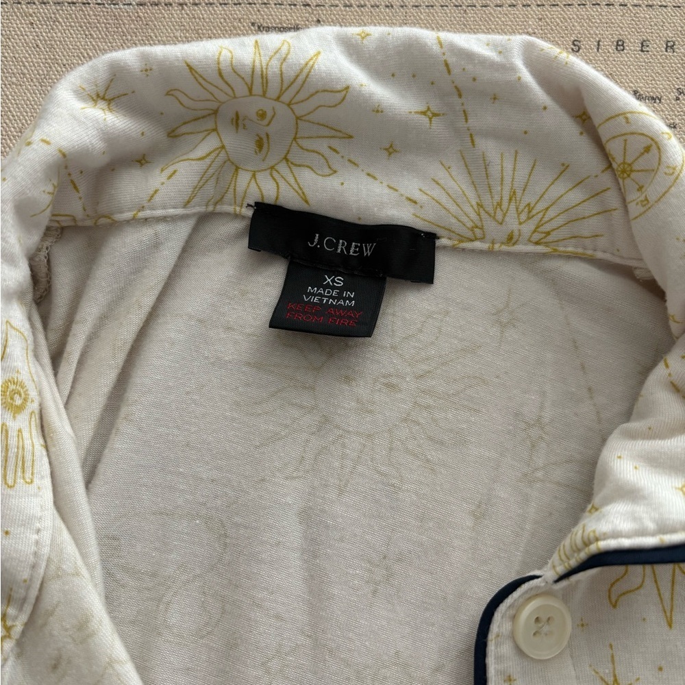 JCrew Zodiac Pajama Set Size XS - Picture 5 of 9